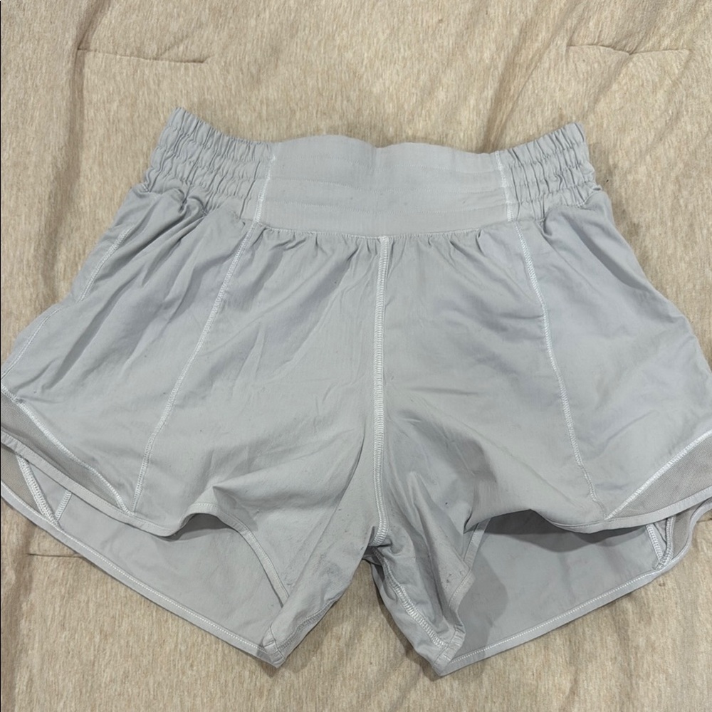 lululemon athletica Gray Athletic Shorts Soft Elastic Waistband